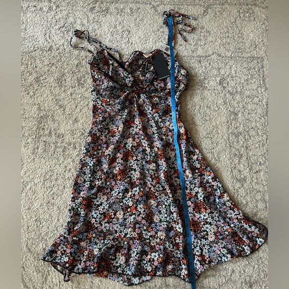 Honey & Sparkle Colorful Print Sleeveless Dress SZ Large NWT Backless Mini - Picture 7 of 9